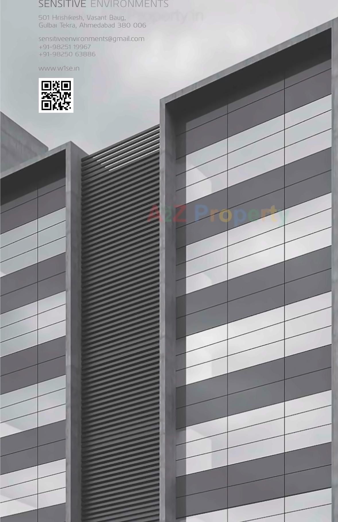 3D Elevation of real estate project W located at Makarba, Ahmedabad, Gujarat