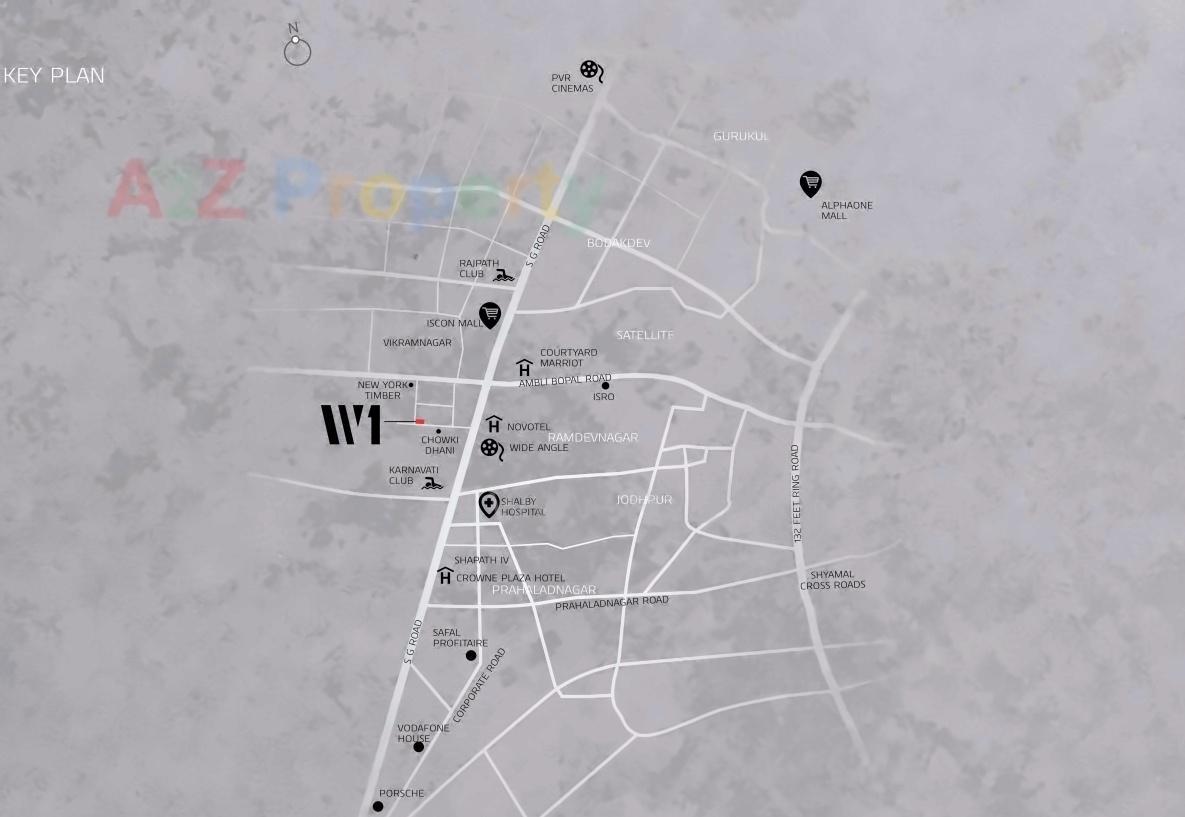  of real estate project W located at Makarba, Ahmedabad, Gujarat