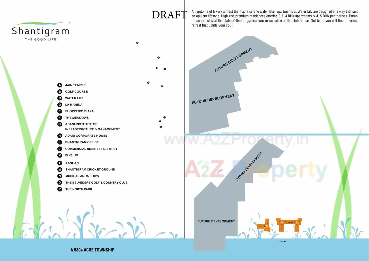 Layout of real estate project Waterlily located at Jaspur, Ahmedabad, Gujarat