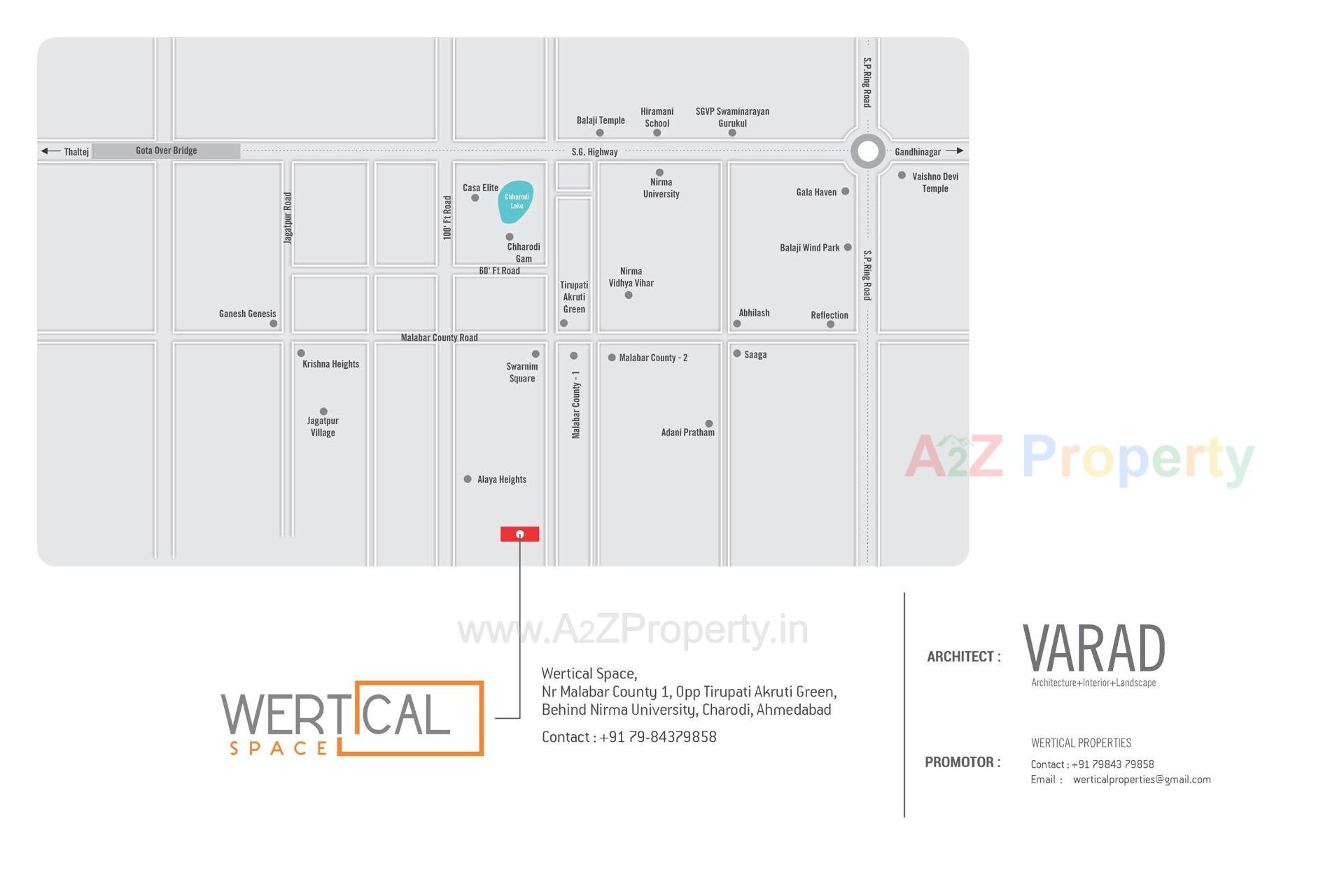  of real estate project Wertical Space located at Chharodi, Ahmedabad, Gujarat
