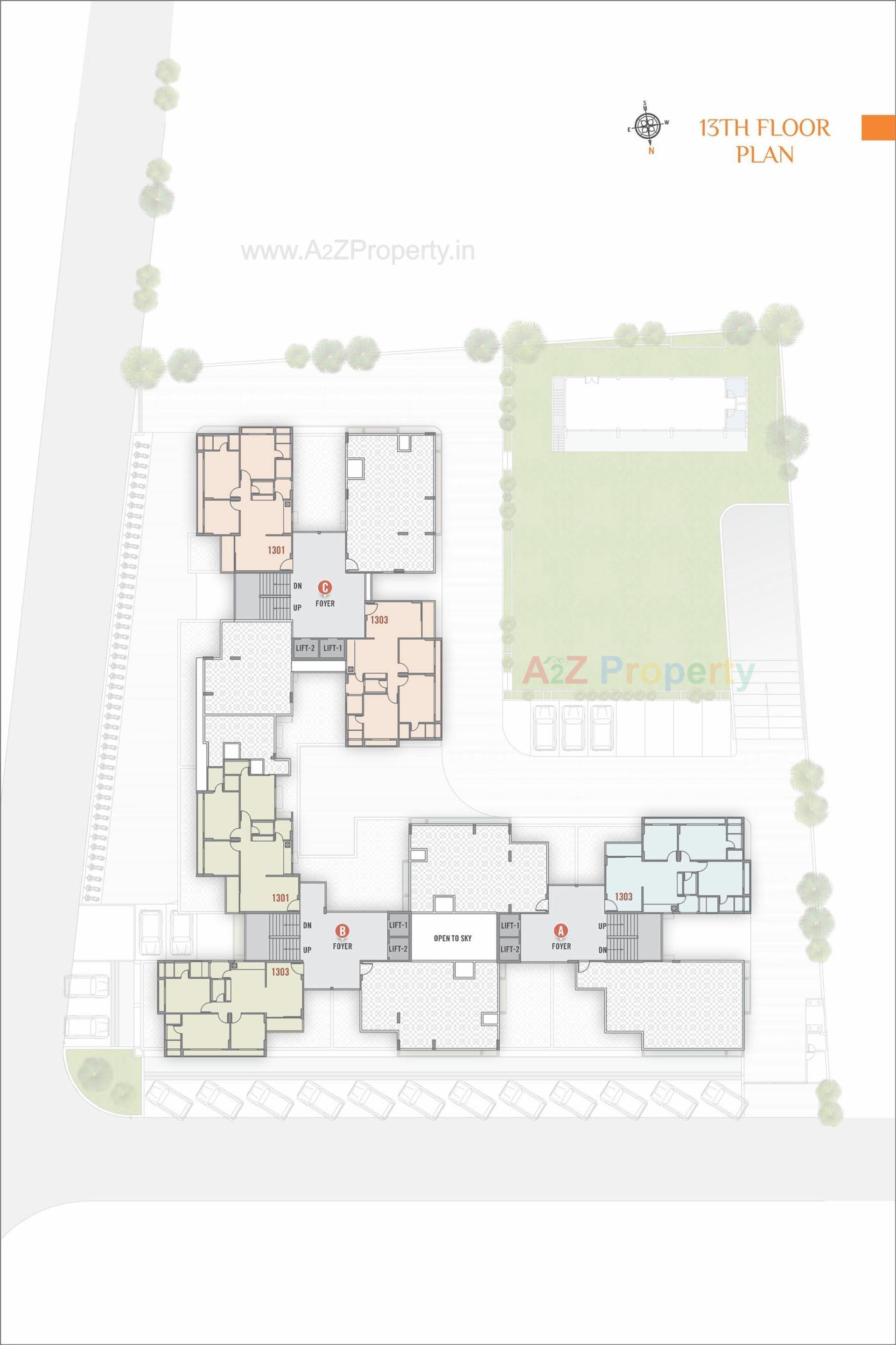 Layout of real estate project Wertical Space located at Chharodi, Ahmedabad, Gujarat