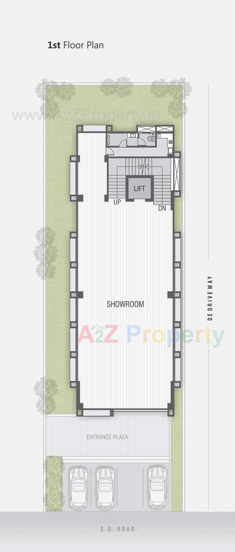 2 of real estate project West Gate ( Block C ) located at Makarba, Ahmedabad, Gujarat