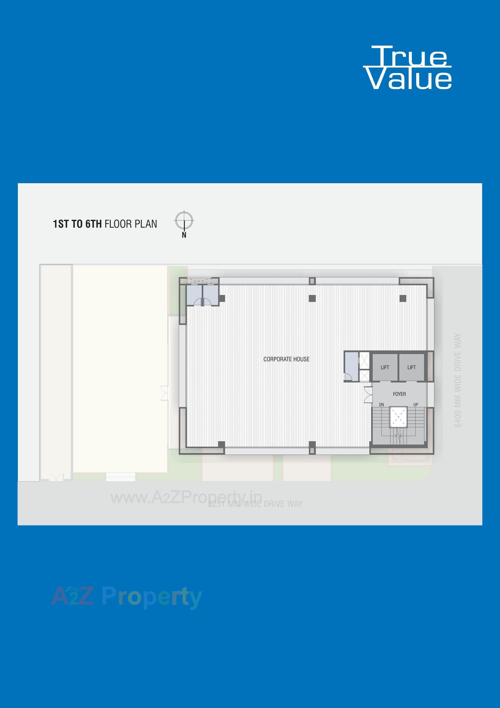 Layout of real estate project West Gate E Block located at Ahmedabad, Ahmedabad, Gujarat
