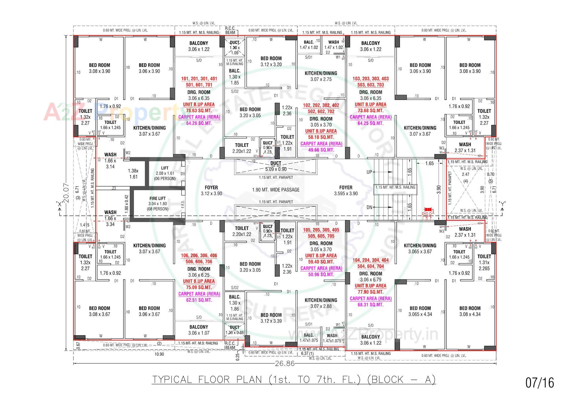 Layout of real estate project Western Greens located at Sarkhej, Ahmedabad, Gujarat