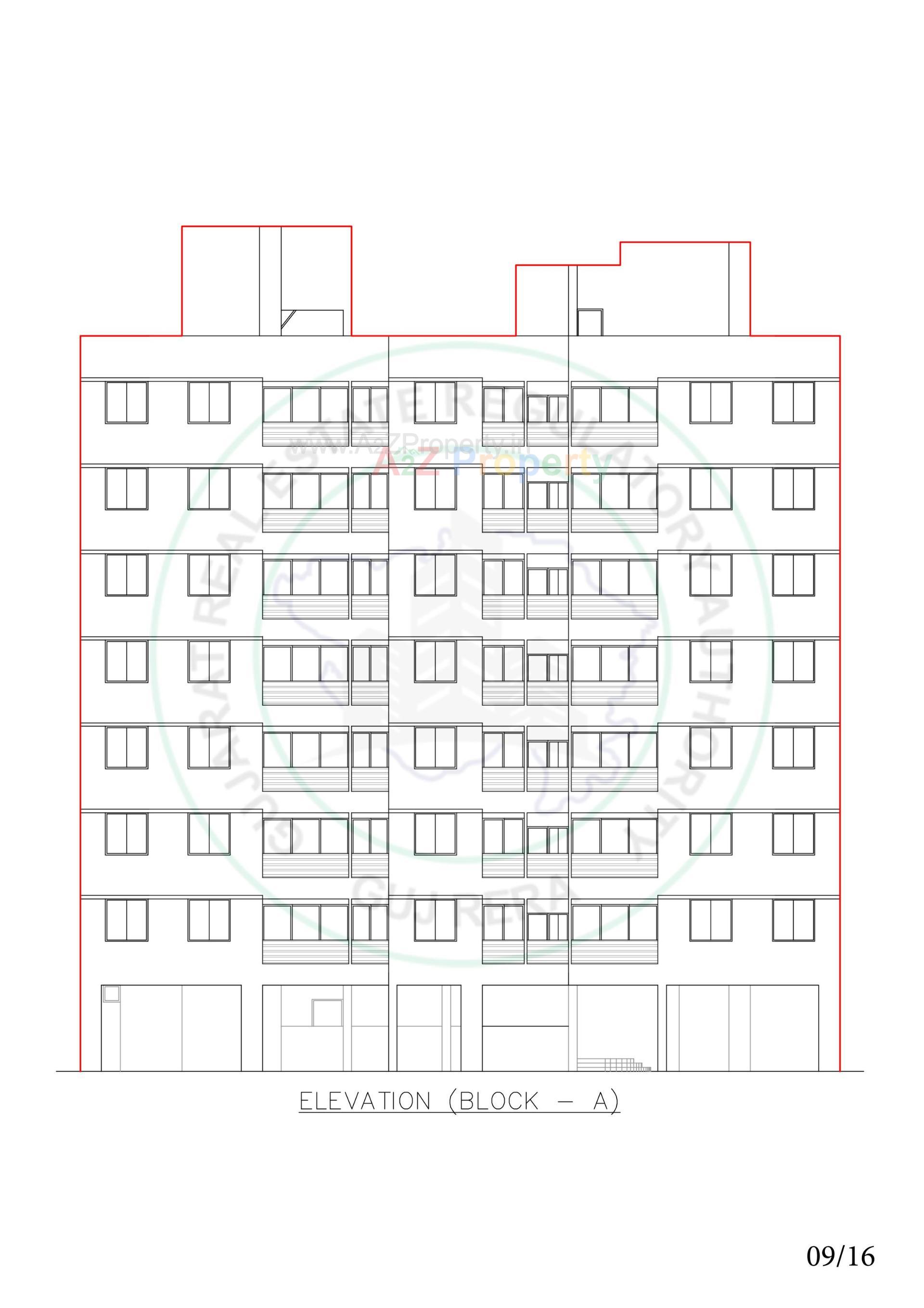 Layout of real estate project Western Greens located at Sarkhej, Ahmedabad, Gujarat
