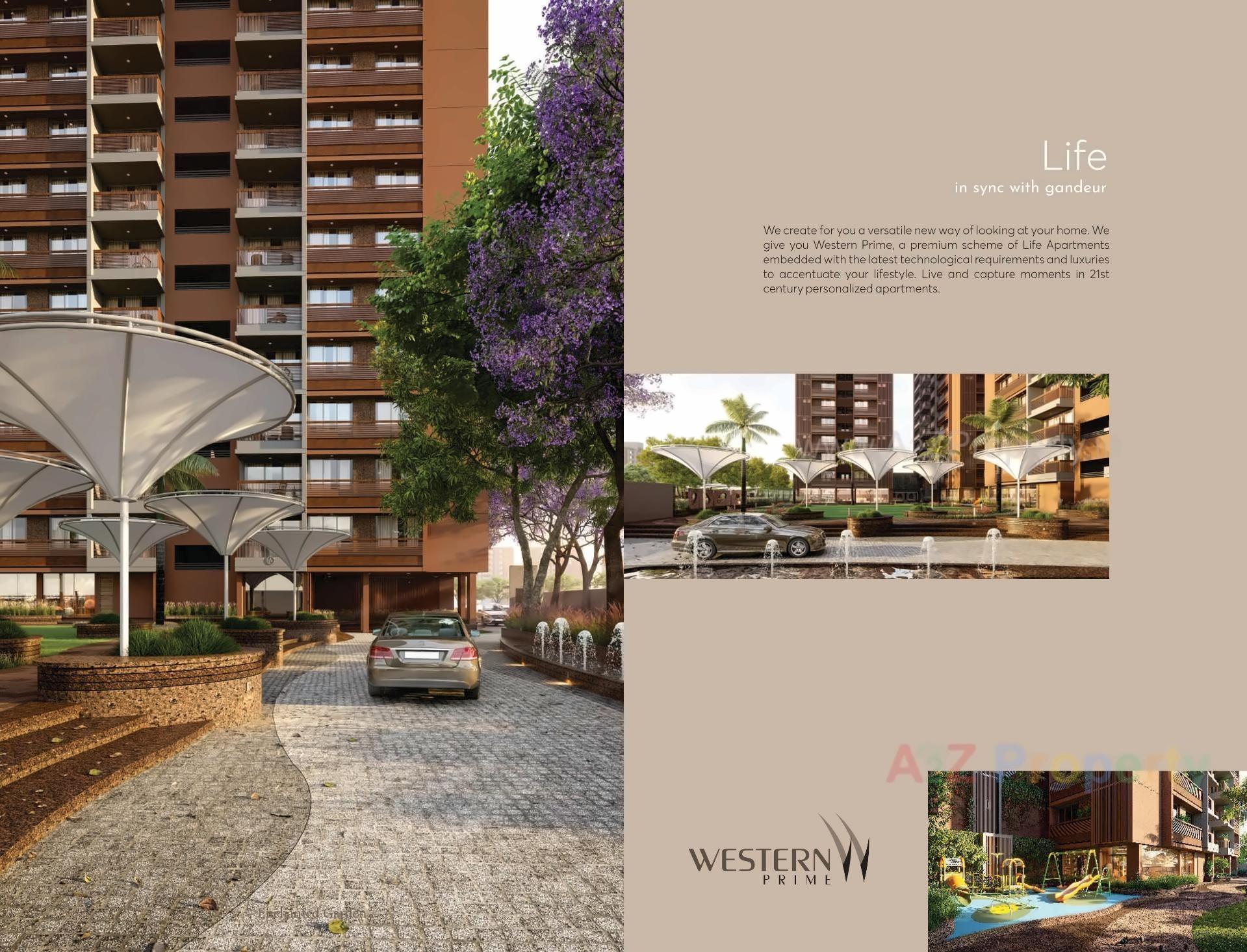 3D Elevation of real estate project Western Prime located at Ahmedabad, Ahmedabad, Gujarat