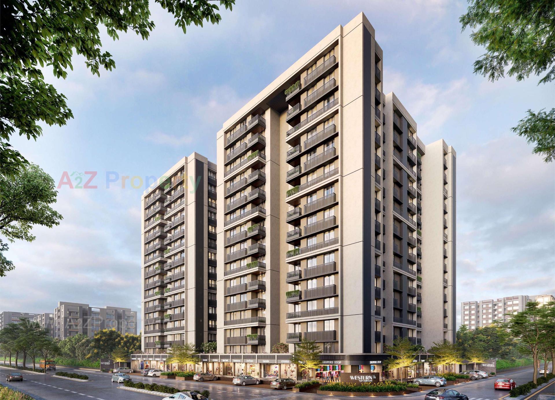 3D Elevation of real estate project Western Sparsh located at Ahmedabad, Ahmedabad, Gujarat