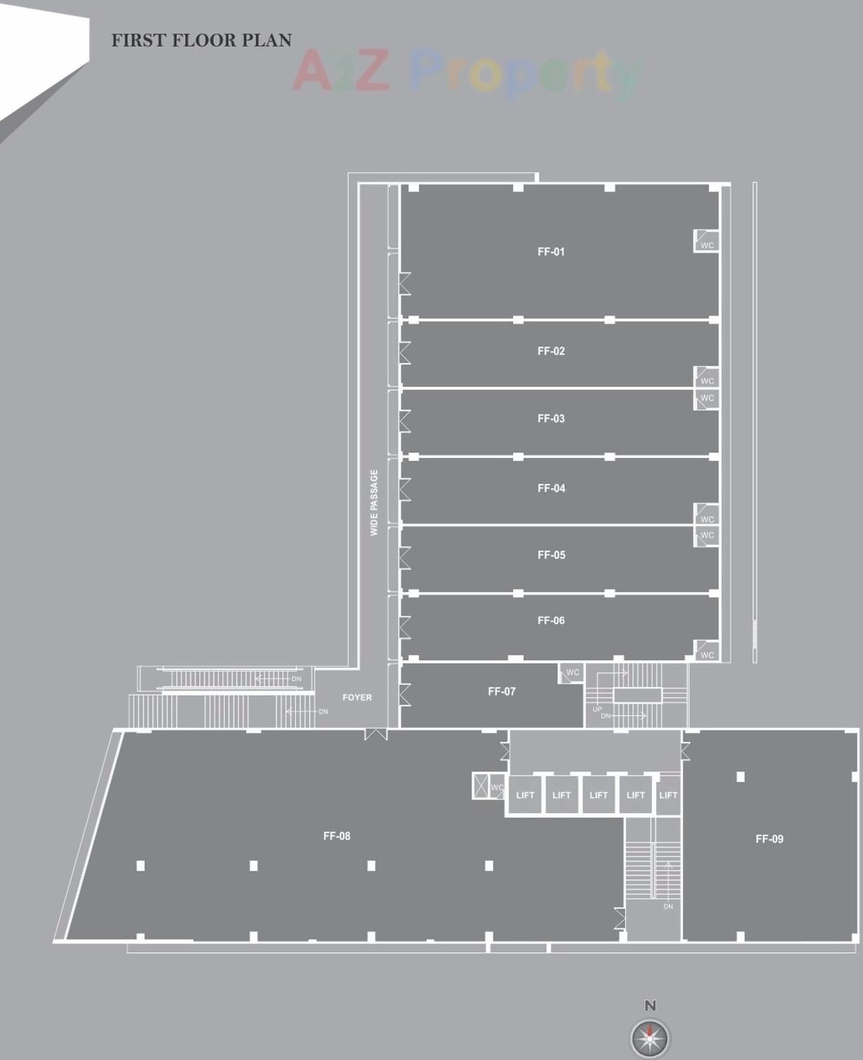 Layout of real estate project Westface located at Thaltej, Ahmedabad, Gujarat