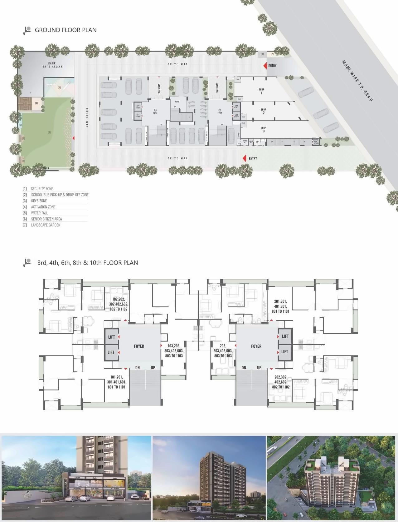 Layout of real estate project Westside Elegance located at Shilaj, Ahmedabad, Gujarat