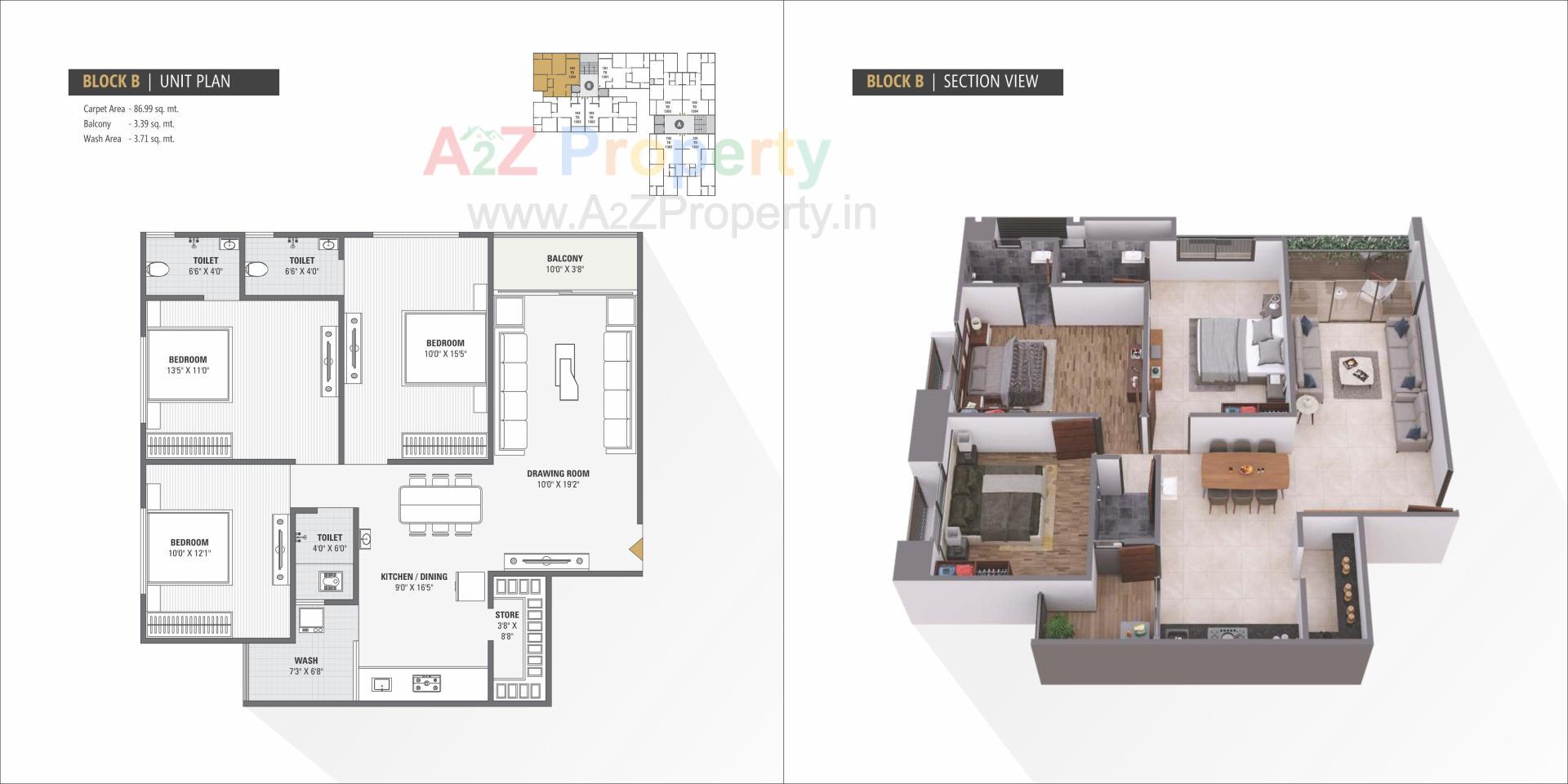 Layout of real estate project White Crest located at Hanspura, Ahmedabad, Gujarat