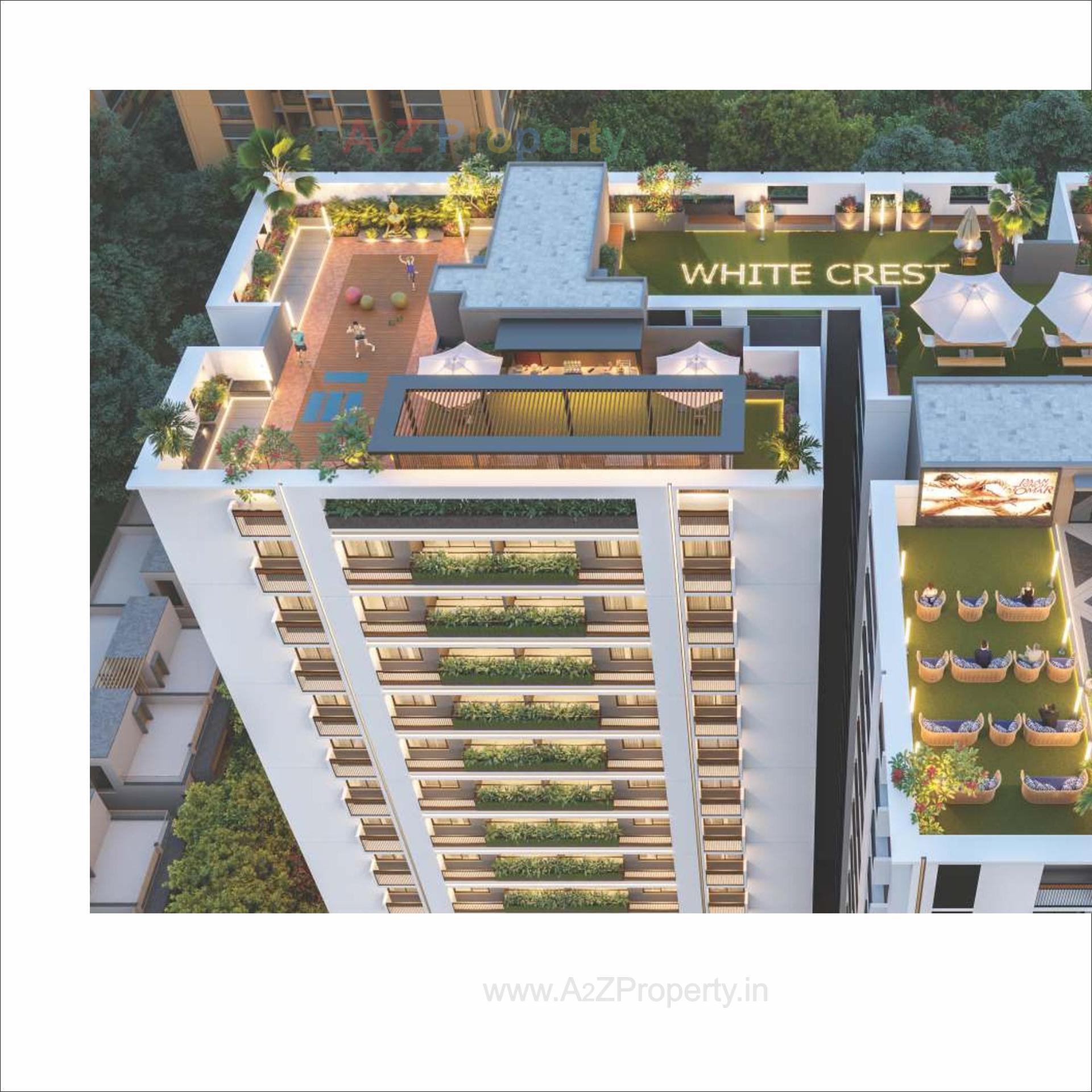 3D Elevation of real estate project White Crest located at Hanspura, Ahmedabad, Gujarat