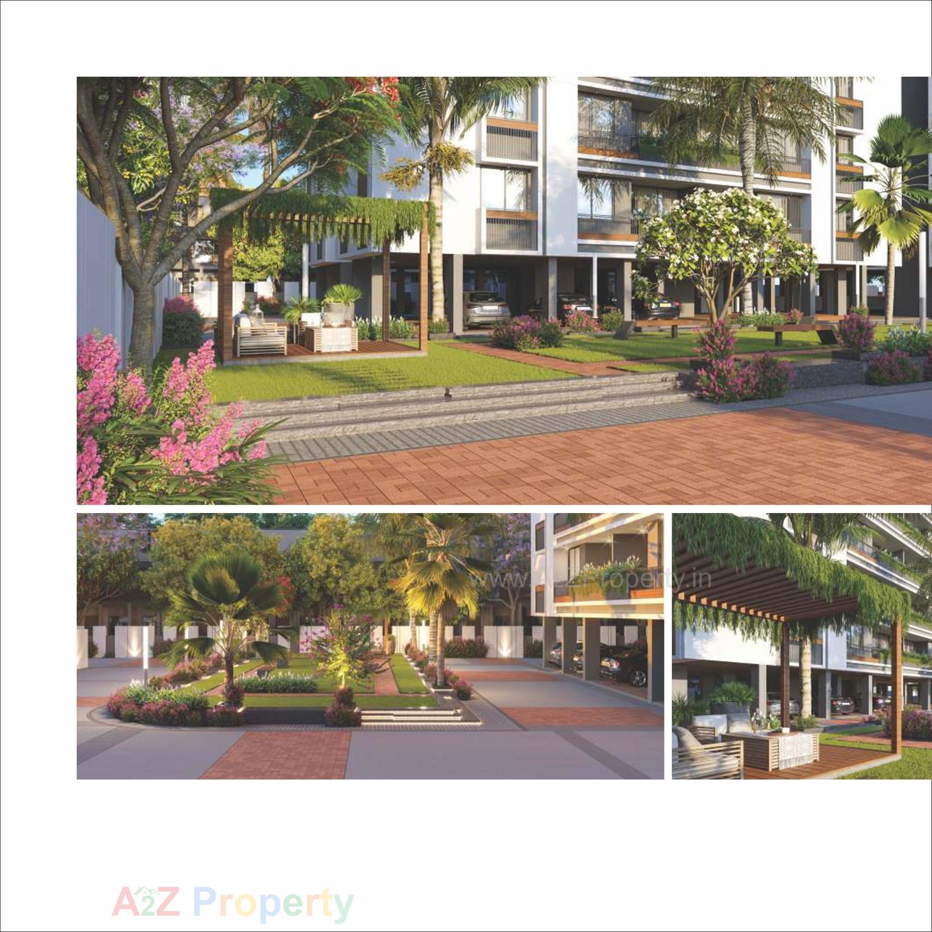 3D Elevation of real estate project White Crest located at Hanspura, Ahmedabad, Gujarat