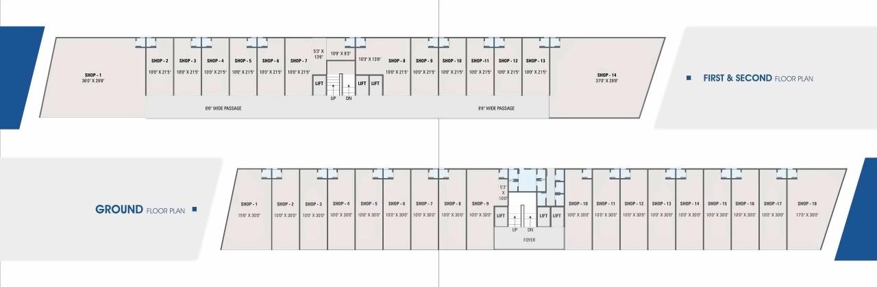 Layout of real estate project White Elegance   White Business Hub located at Hanspura, Ahmedabad, Gujarat