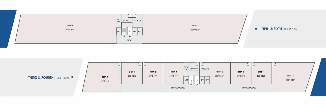 Layout of real estate project White Elegance   White Business Hub located at Hanspura, Ahmedabad, Gujarat