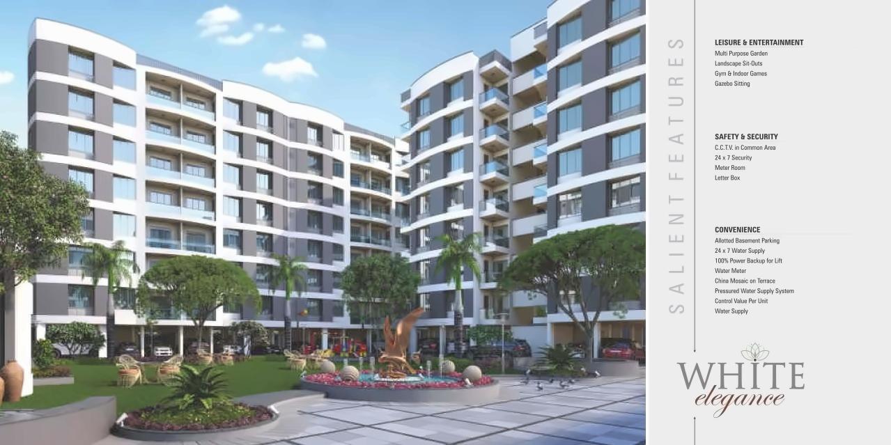 3D Elevation of real estate project White Elegance   White Business Hub located at Hanspura, Ahmedabad, Gujarat