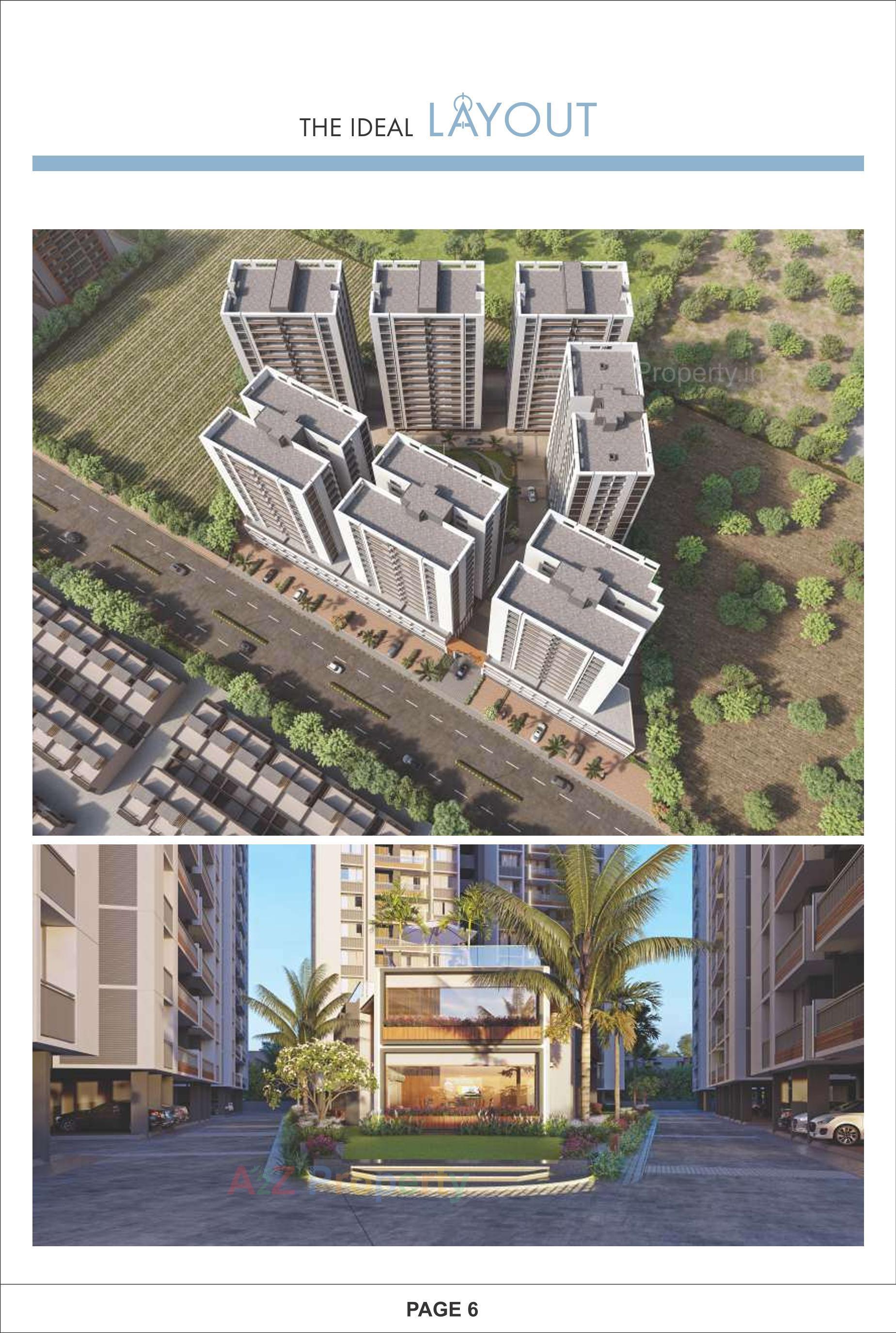 3D Elevation of real estate project White Pelican located at Muthiya, Ahmedabad, Gujarat