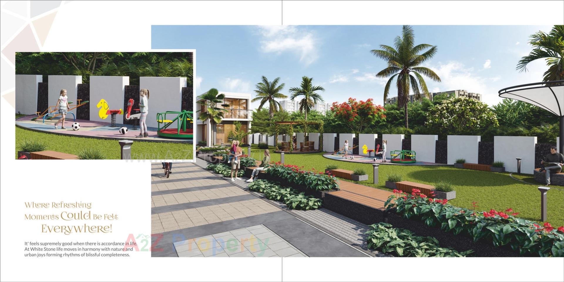 3D Elevation of real estate project White Stone located at Ahmedabad, Ahmedabad, Gujarat