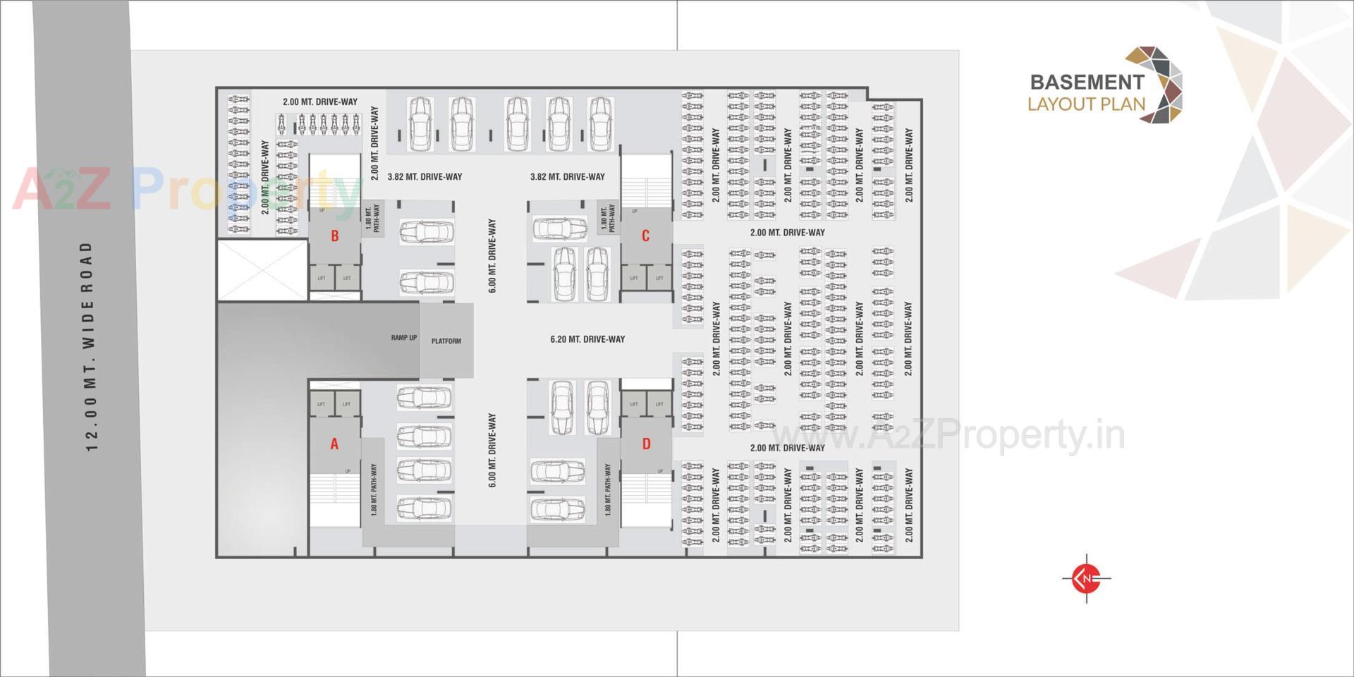 Layout of real estate project White Stone located at Ahmedabad, Ahmedabad, Gujarat