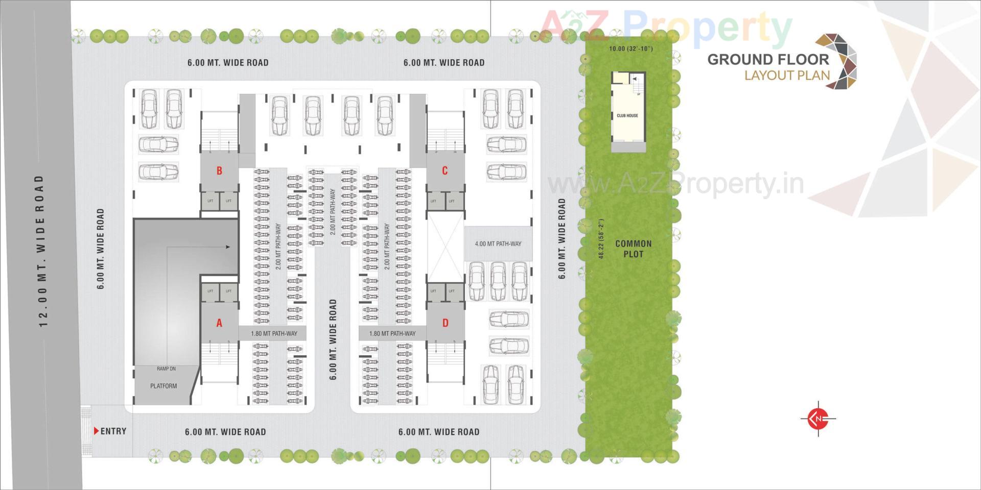 Layout of real estate project White Stone located at Ahmedabad, Ahmedabad, Gujarat
