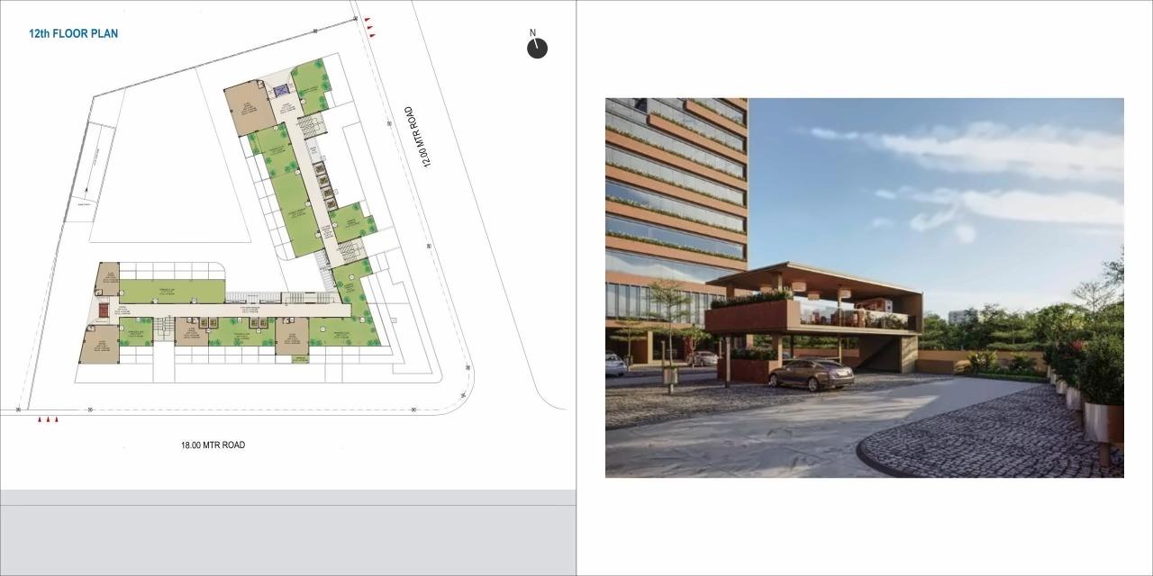 Layout of real estate project World Trade Tower located at Makarba, Ahmedabad, Gujarat