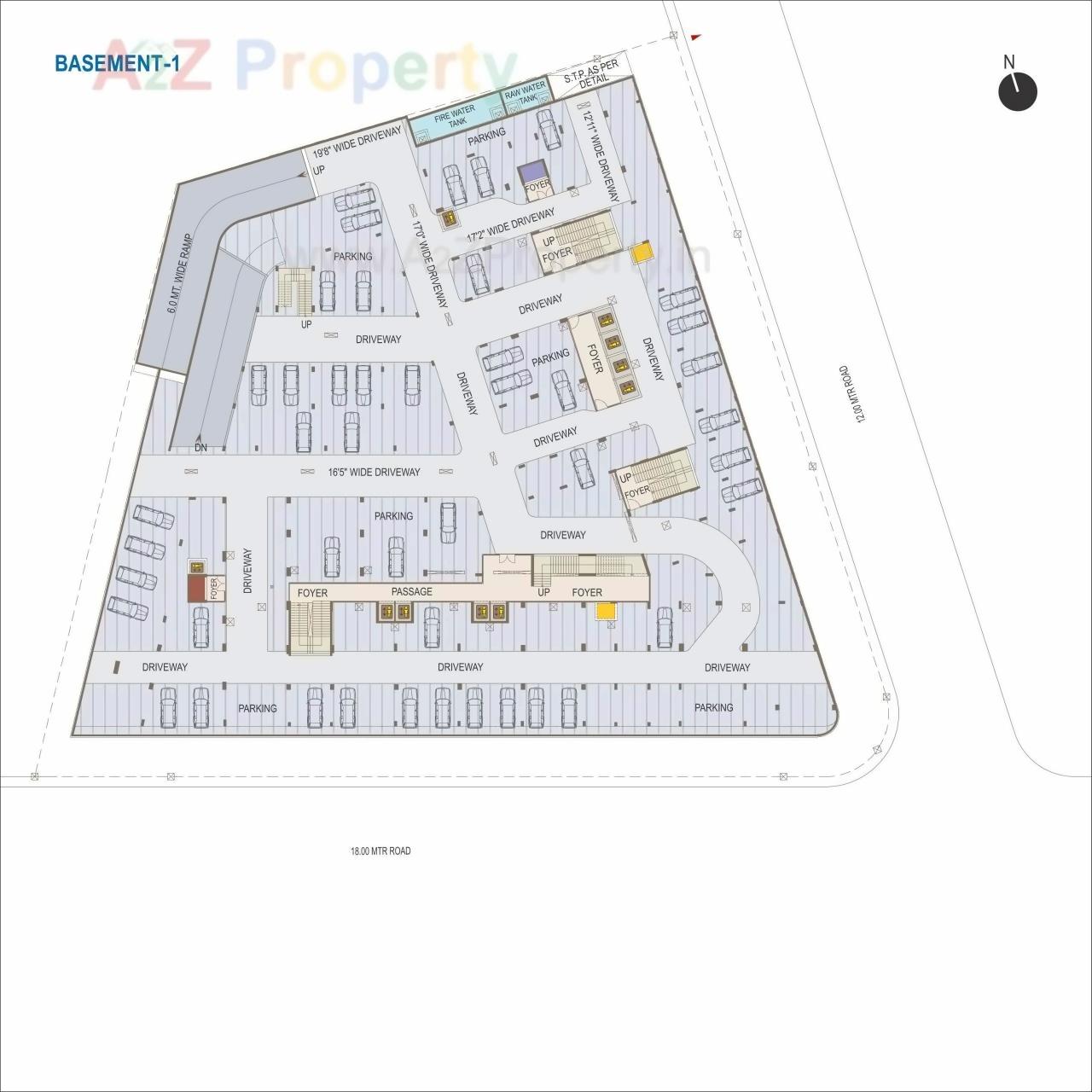 Layout of real estate project World Trade Tower located at Makarba, Ahmedabad, Gujarat