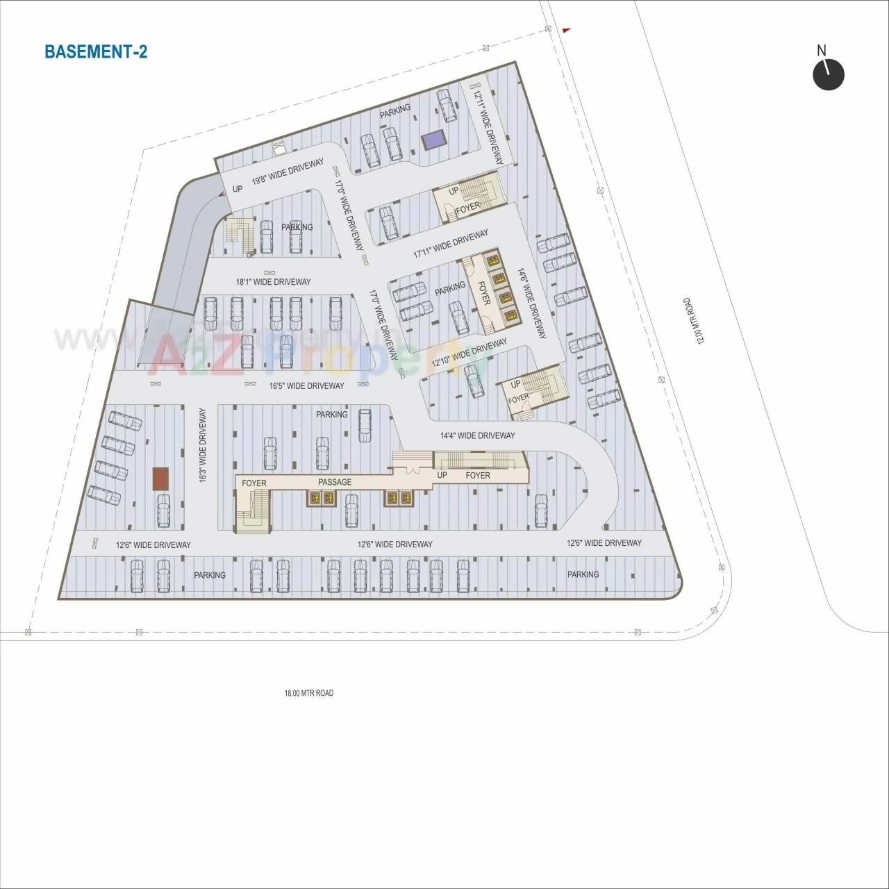 Layout of real estate project World Trade Tower located at Makarba, Ahmedabad, Gujarat