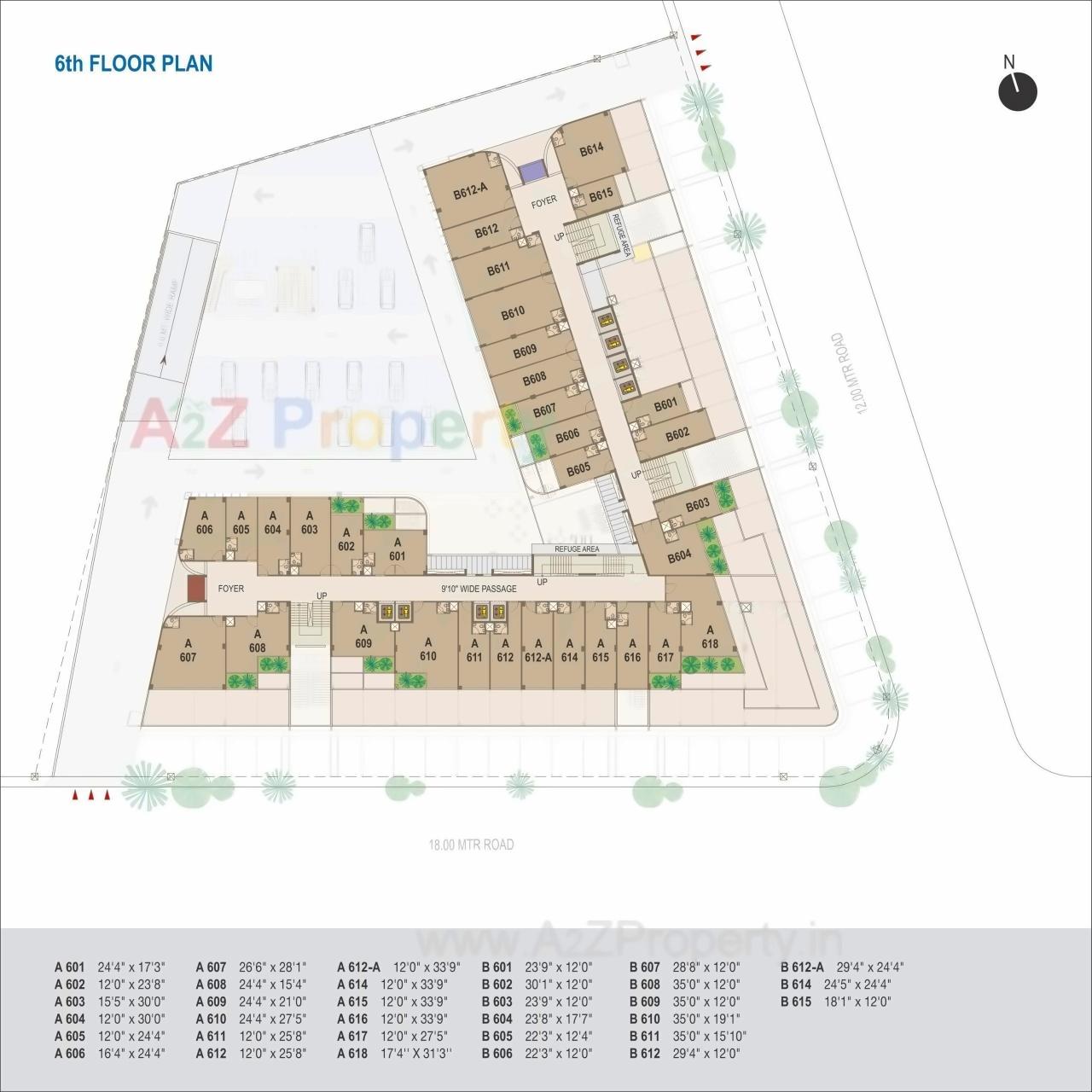 Layout of real estate project World Trade Tower located at Makarba, Ahmedabad, Gujarat