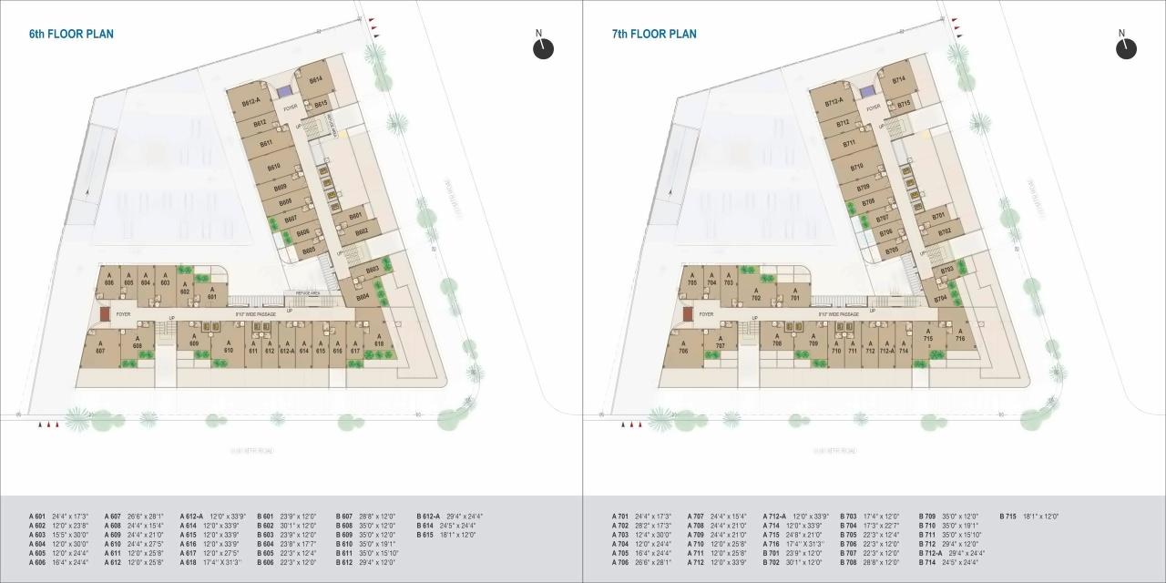 Layout of real estate project World Trade Tower located at Makarba, Ahmedabad, Gujarat