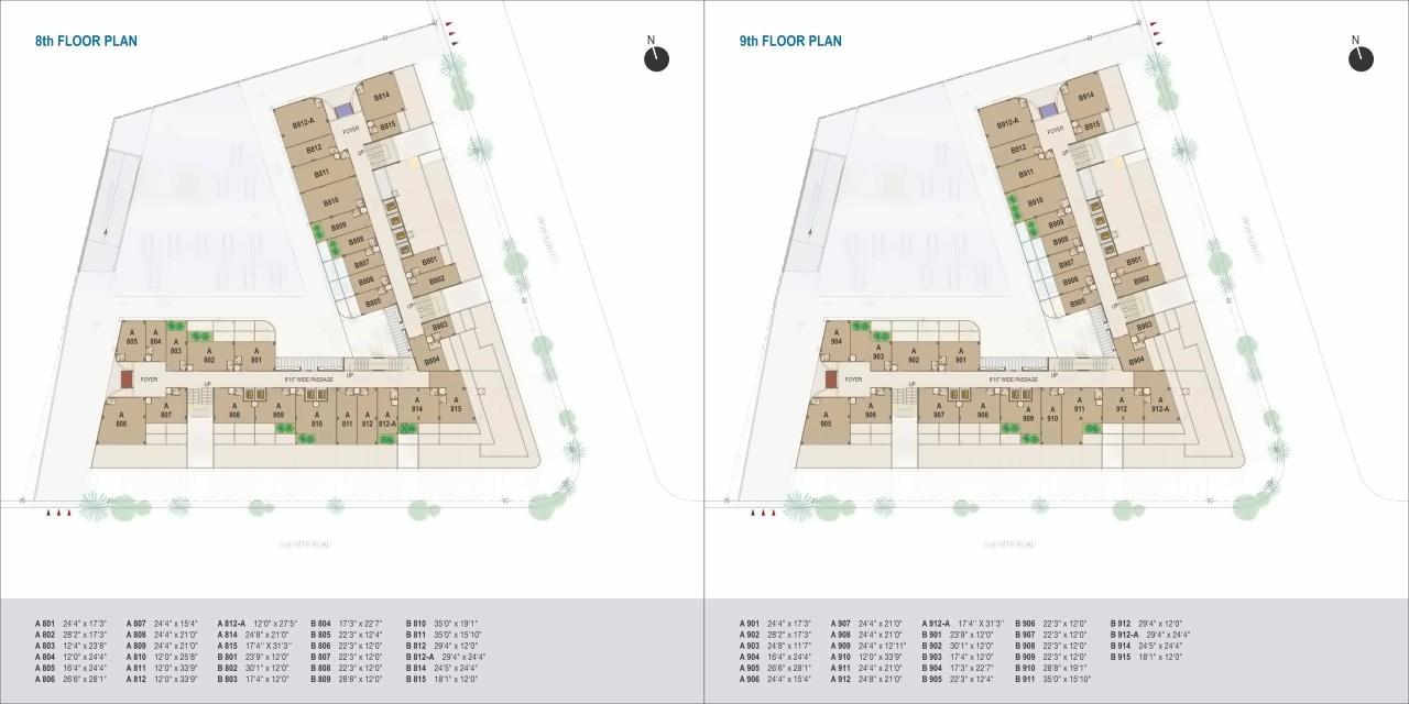 Layout of real estate project World Trade Tower located at Makarba, Ahmedabad, Gujarat