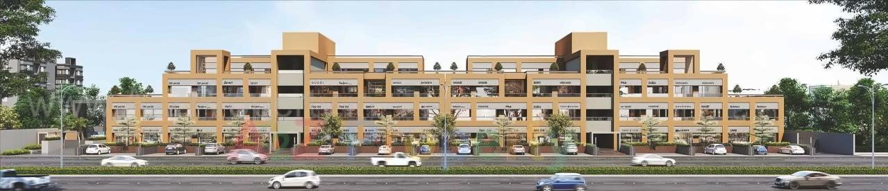 3D Elevation of real estate project Xperia   Sky Forest located at Sughad, Ahmedabad, Gujarat