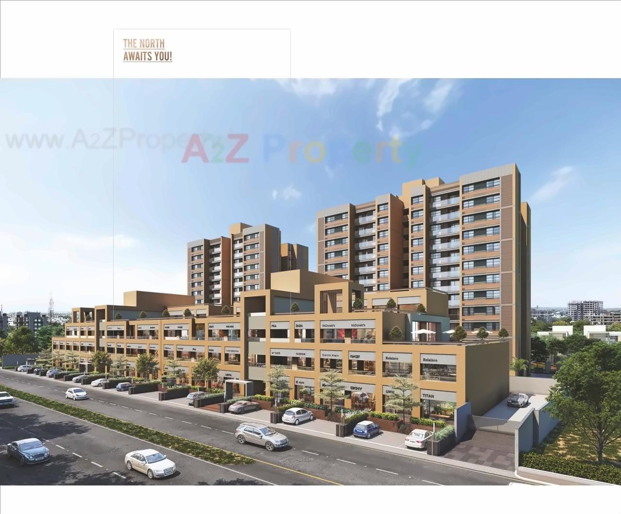 3D Elevation of real estate project Xperia   Sky Forest located at Sughad, Ahmedabad, Gujarat