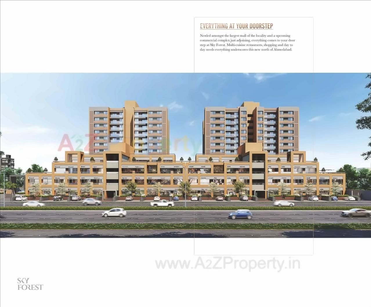 3D Elevation of real estate project Xperia   Sky Forest located at Sughad, Ahmedabad, Gujarat