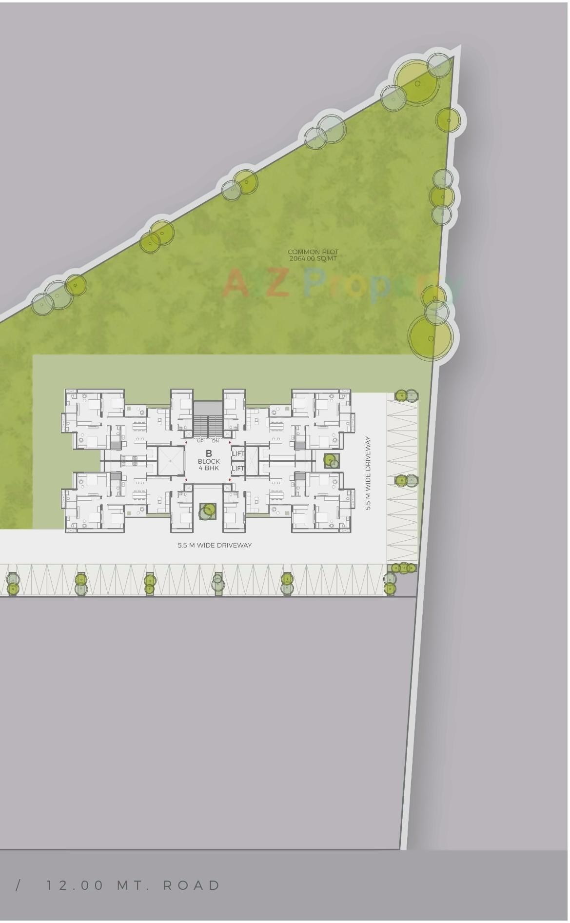 Layout of real estate project Xperia   Sky Forest located at Sughad, Ahmedabad, Gujarat