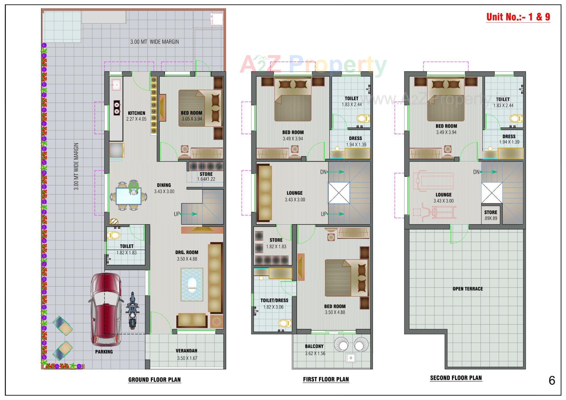 Layout of real estate project Yamuna Bungalows located at Vastral, Ahmedabad, Gujarat