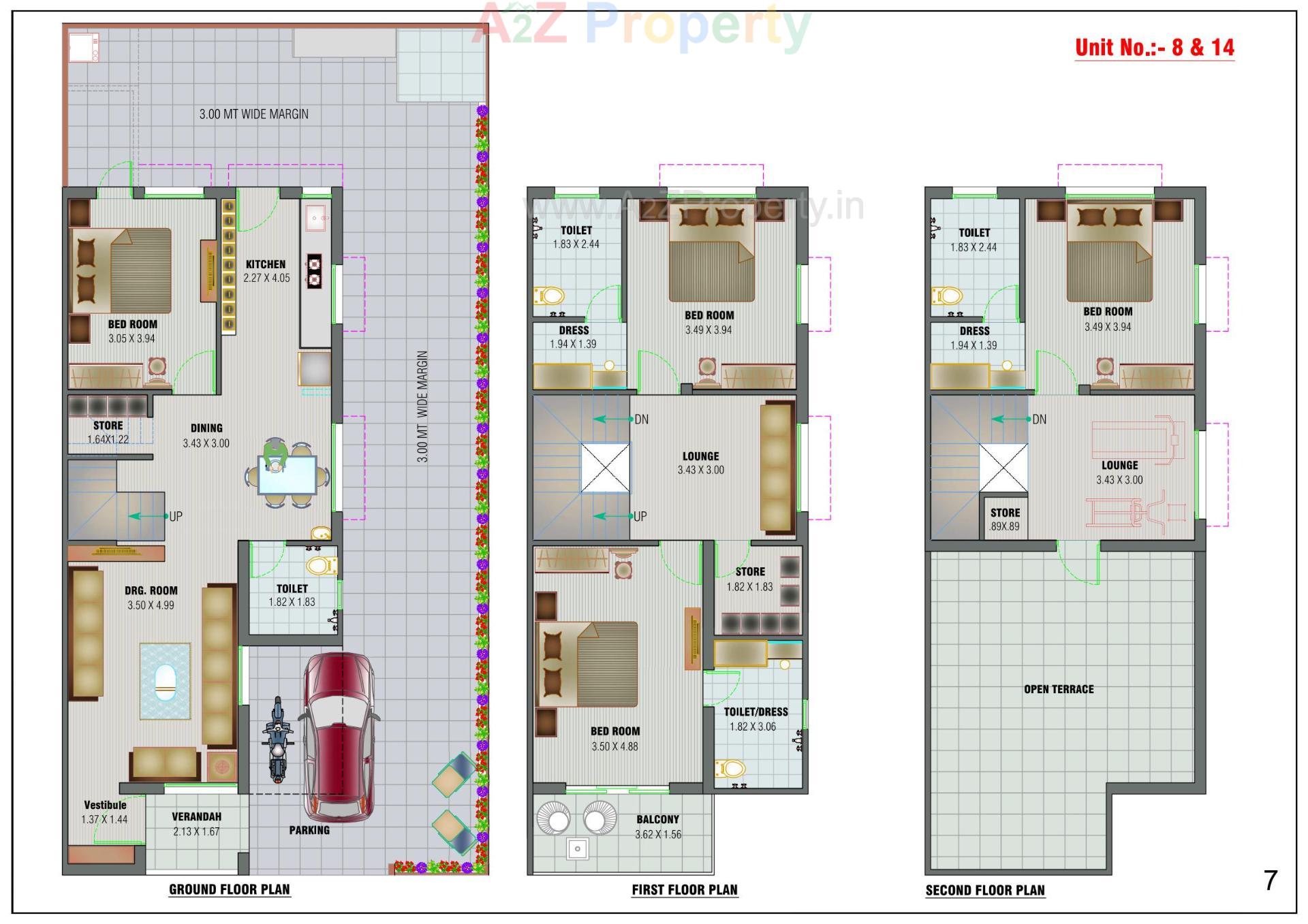 Layout of real estate project Yamuna Bungalows located at Vastral, Ahmedabad, Gujarat