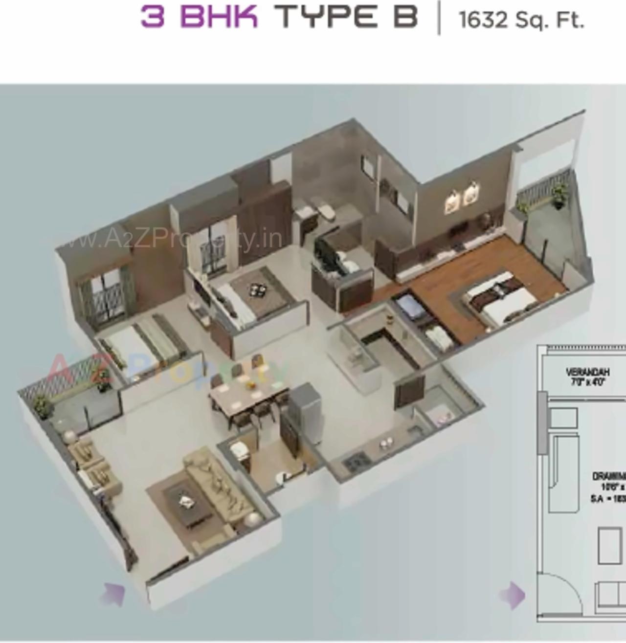 Layout of real estate project Yash Arian located at City, Ahmedabad, Gujarat