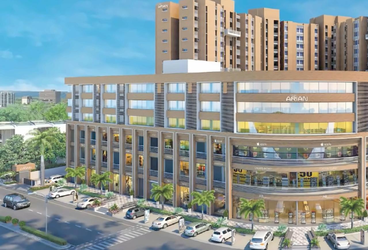 3D Elevation of real estate project Yash Arian located at City, Ahmedabad, Gujarat