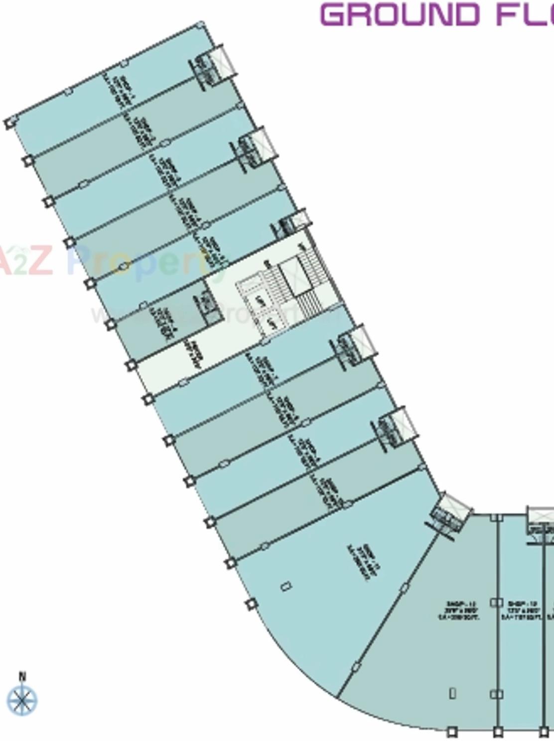 Layout of real estate project Yash Arian located at City, Ahmedabad, Gujarat