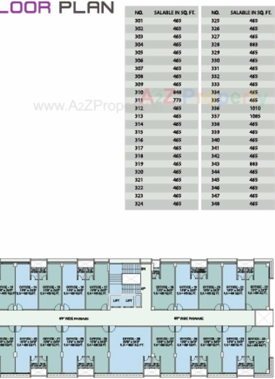 Layout of real estate project Yash Arian located at City, Ahmedabad, Gujarat