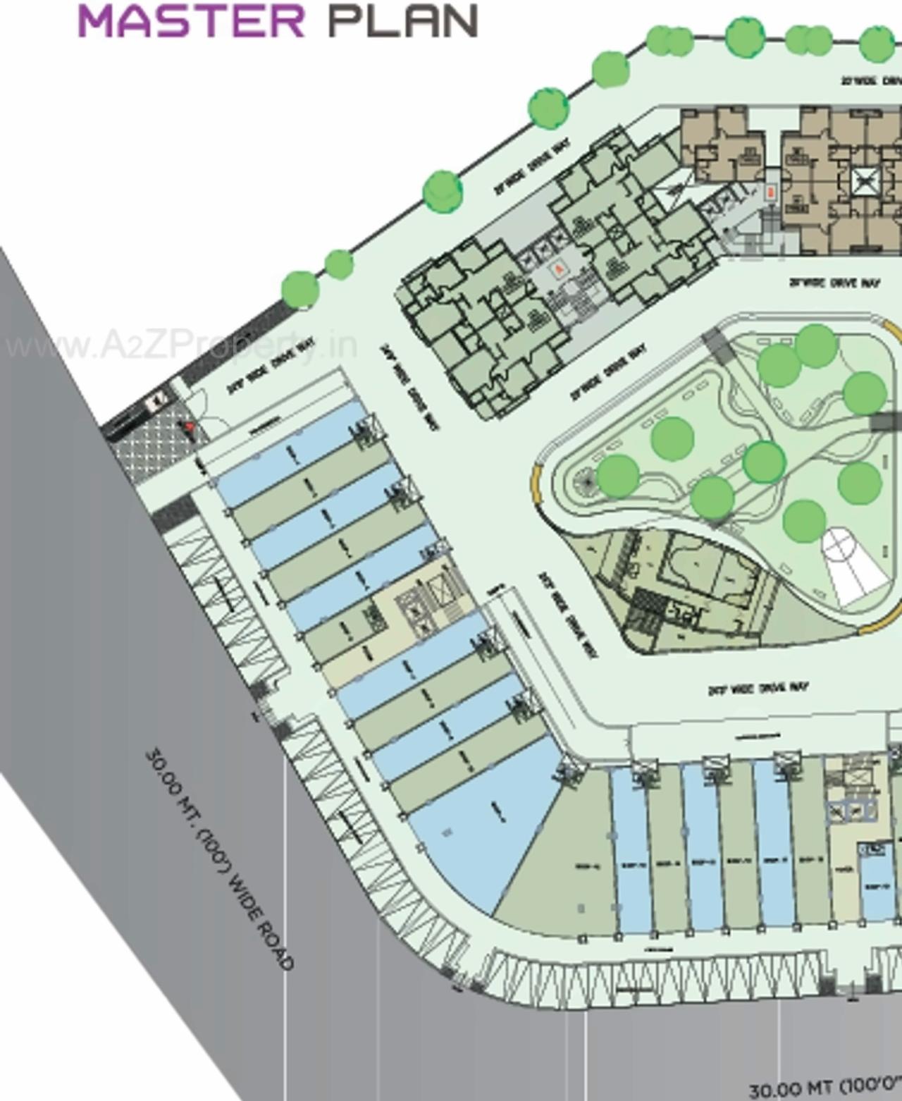 Layout of real estate project Yash Arian located at City, Ahmedabad, Gujarat