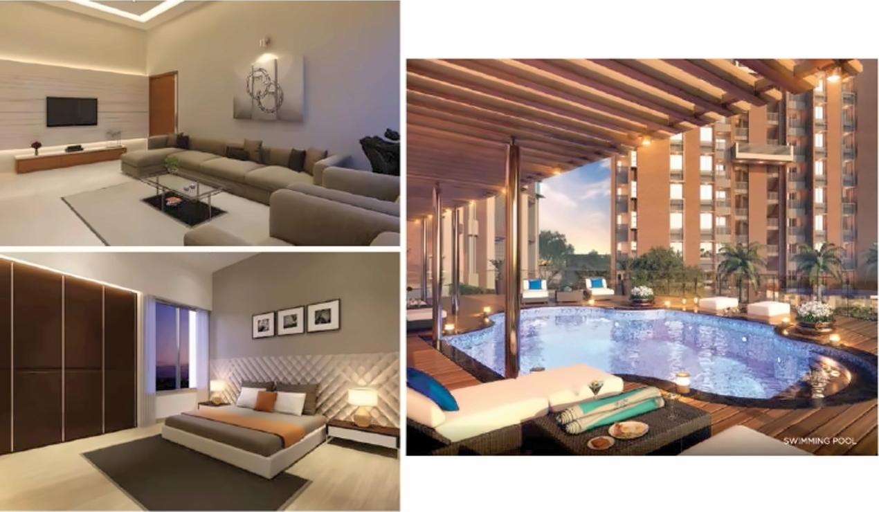 3D Elevation of real estate project Yash Arian located at City, Ahmedabad, Gujarat