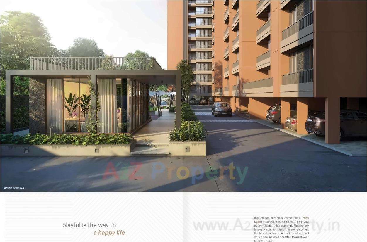 3D Elevation of real estate project Yash Evana located at City, Ahmedabad, Gujarat