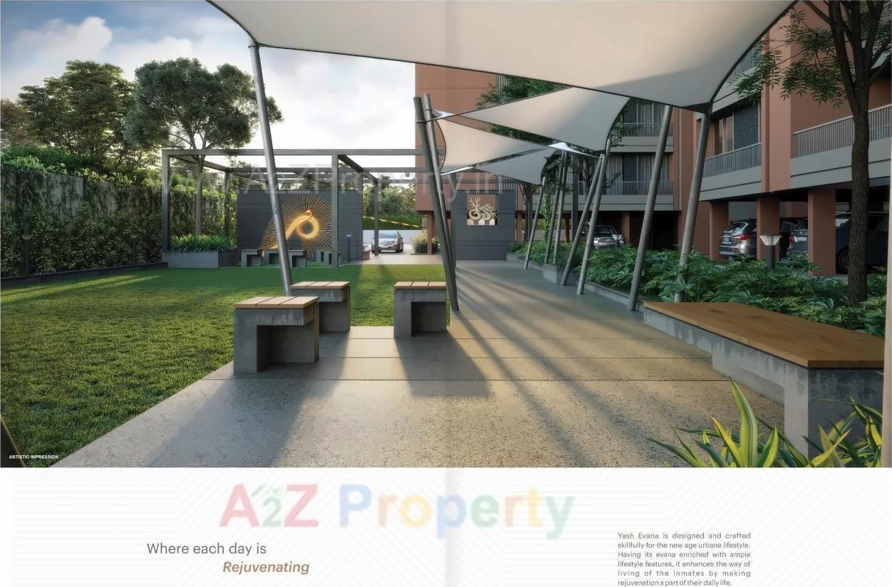 3D Elevation of real estate project Yash Evana located at City, Ahmedabad, Gujarat