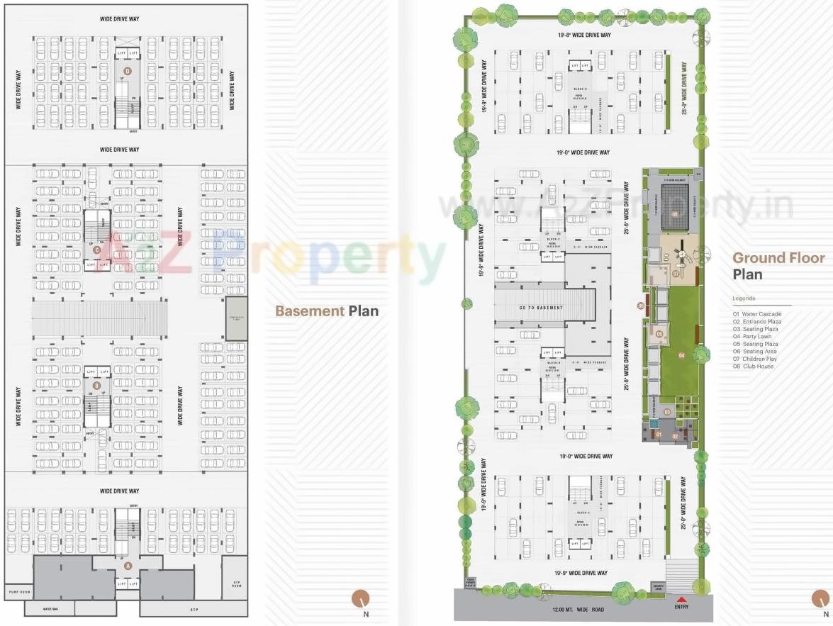 Layout of real estate project Yash Evana located at City, Ahmedabad, Gujarat