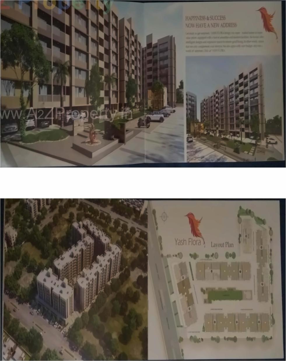 3D Elevation of real estate project Yash Flora located at Nikol, Ahmedabad, Gujarat