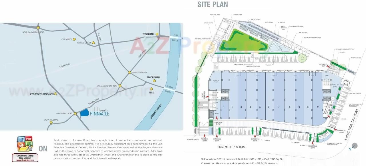  of real estate project Yash Pinnacle located at City, Ahmedabad, Gujarat