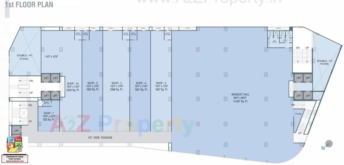 Layout of real estate project Yash Pinnacle located at City, Ahmedabad, Gujarat