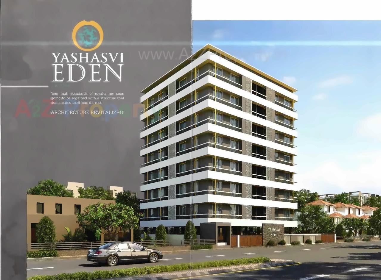 3D Elevation of real estate project Yashasvi Eden located at Vasna, Ahmedabad, Gujarat