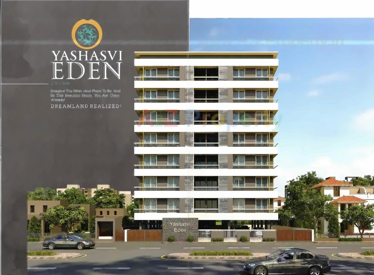3D Elevation of real estate project Yashasvi Eden located at Vasna, Ahmedabad, Gujarat