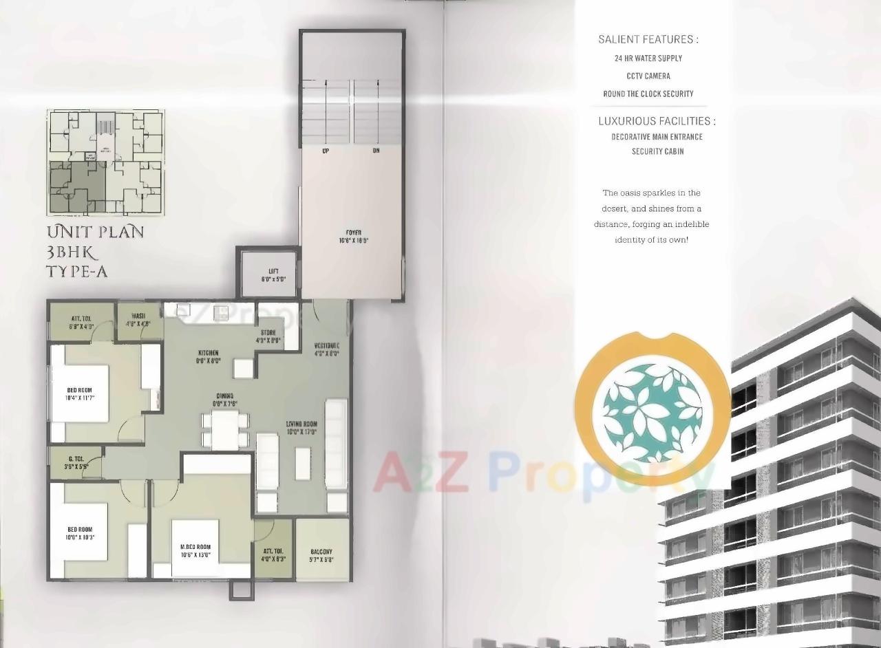 Layout of real estate project Yashasvi Eden located at Vasna, Ahmedabad, Gujarat